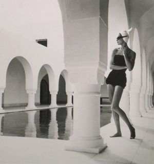 vintage black and white photo - Natalie in Hammamet 1950.jpg